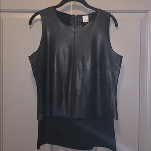 Adorable boutique pleather top